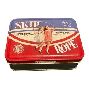 Channel Craft Skip Rope 9’ Long with Wooden Handles with Jump Rope Rhyme Booklet